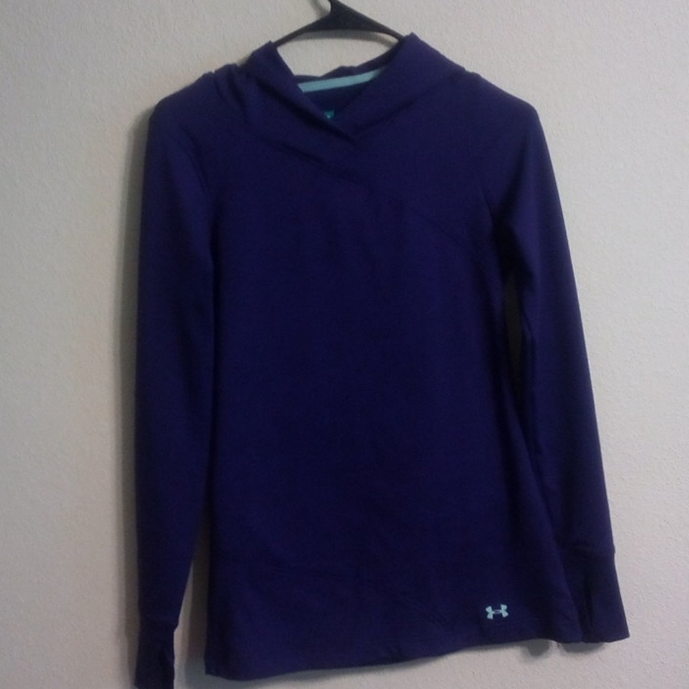 Purple under armor workout sweater